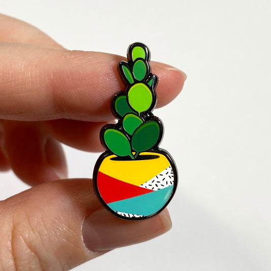 Silver Dollar Plant Enamel Pin
