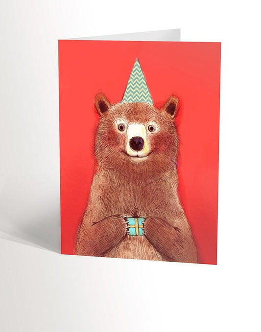 Brown Bear Birthday Card