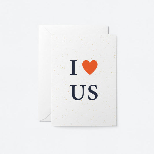 I Love Us Card