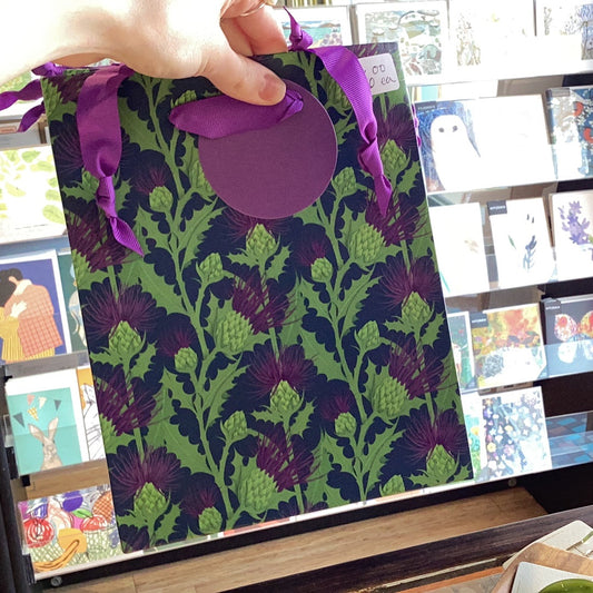 Purple Flowers Gift Bag