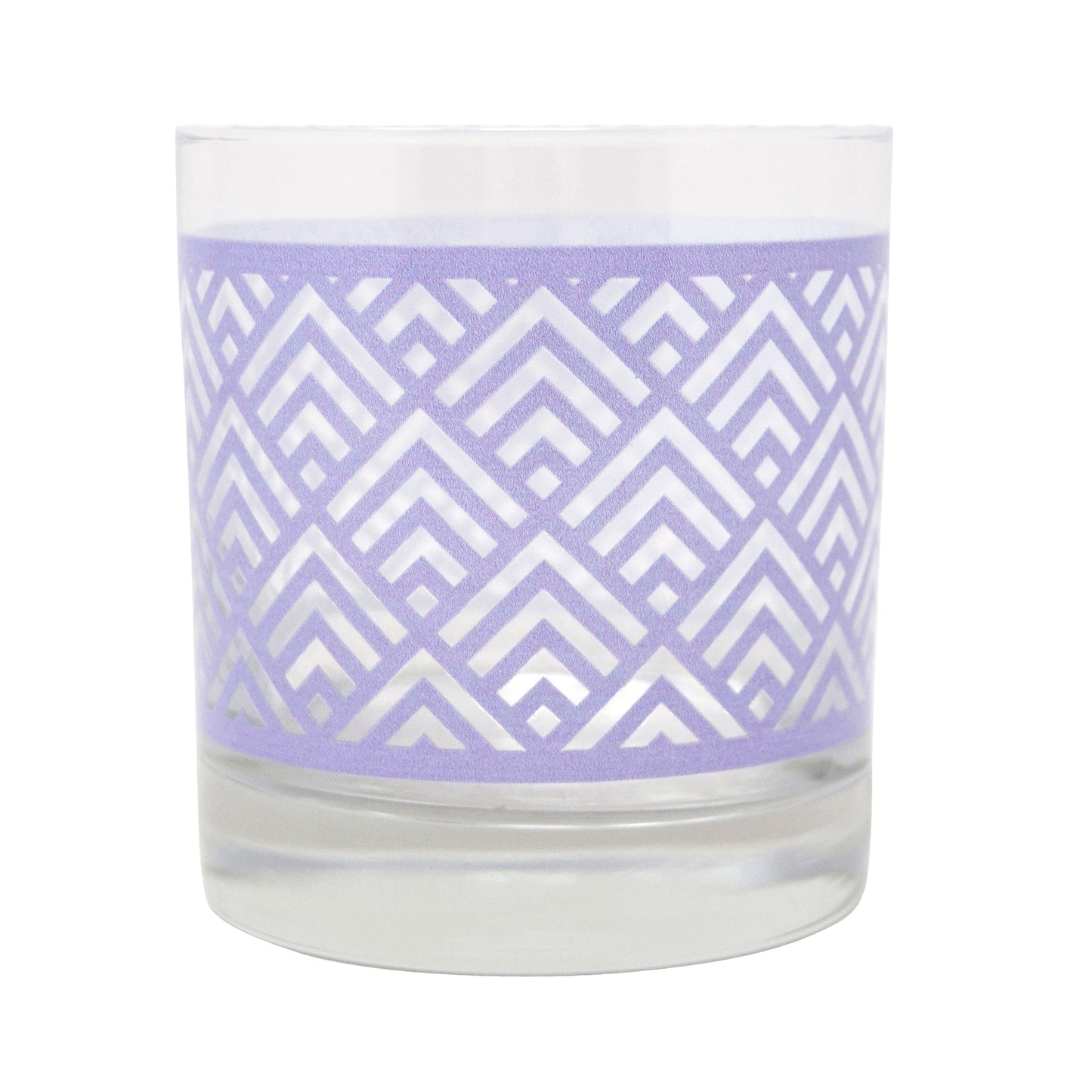 Straight Up Lavender Rocks Glass