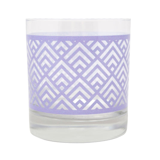 Straight Up Lavender Rocks Glass