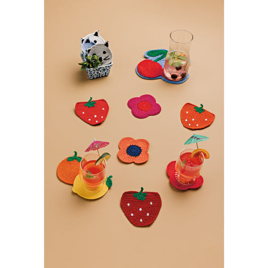 Poppy Crochet Coasters