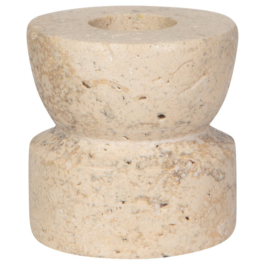 Petra Travertine 2" Candle Holder