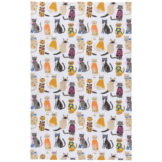 Feline Fine Tea Towel