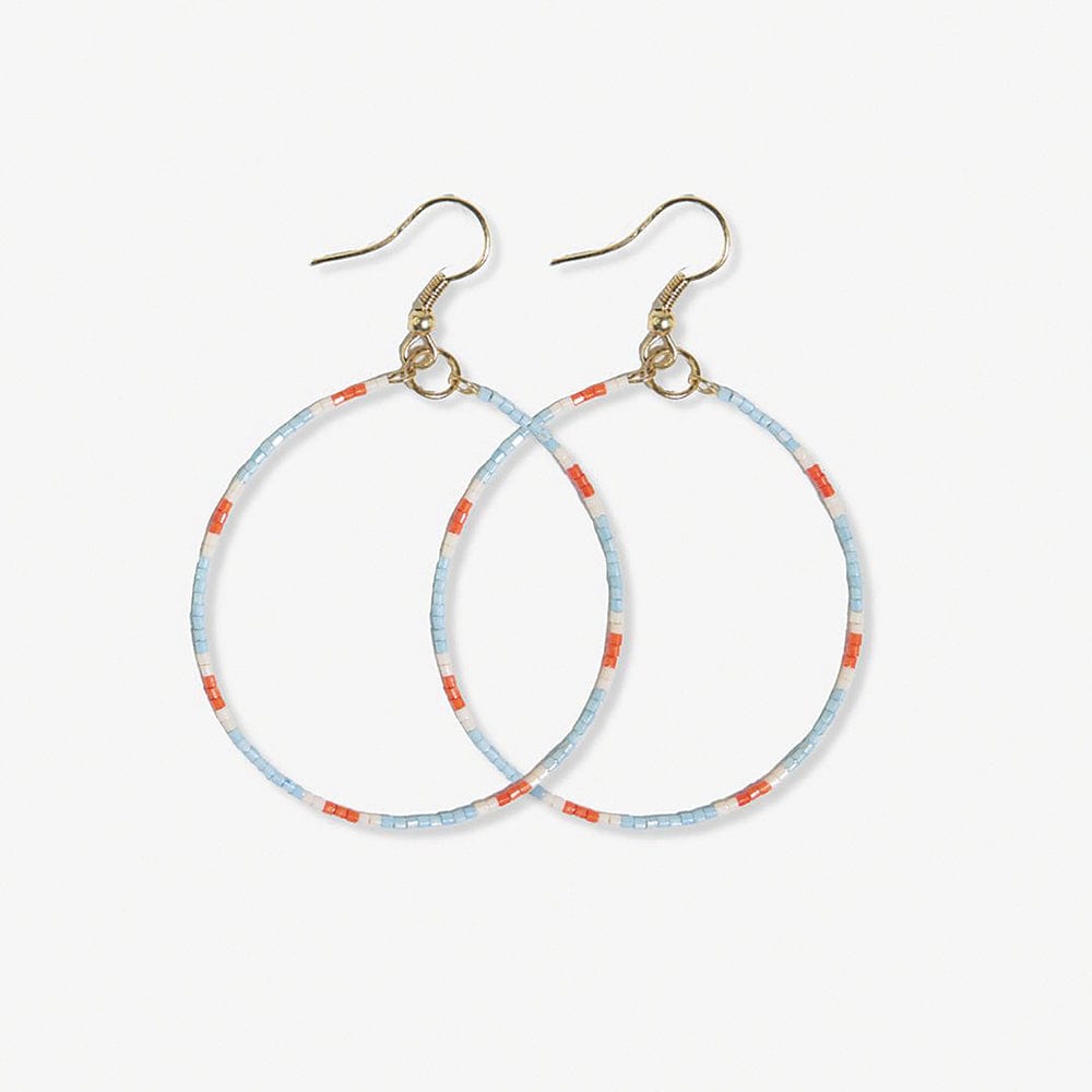 Kelly Beaded Hoop Earings