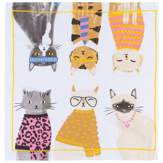 Feline Fine Floursack Dish Towel Set