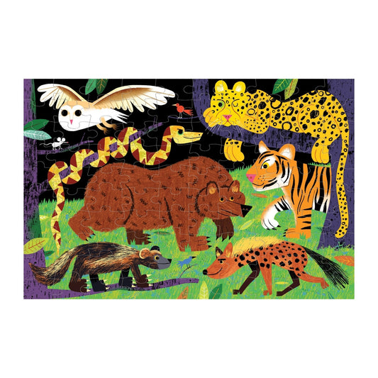 Land Predators 100 Piece Glow in the Dark Puzzle