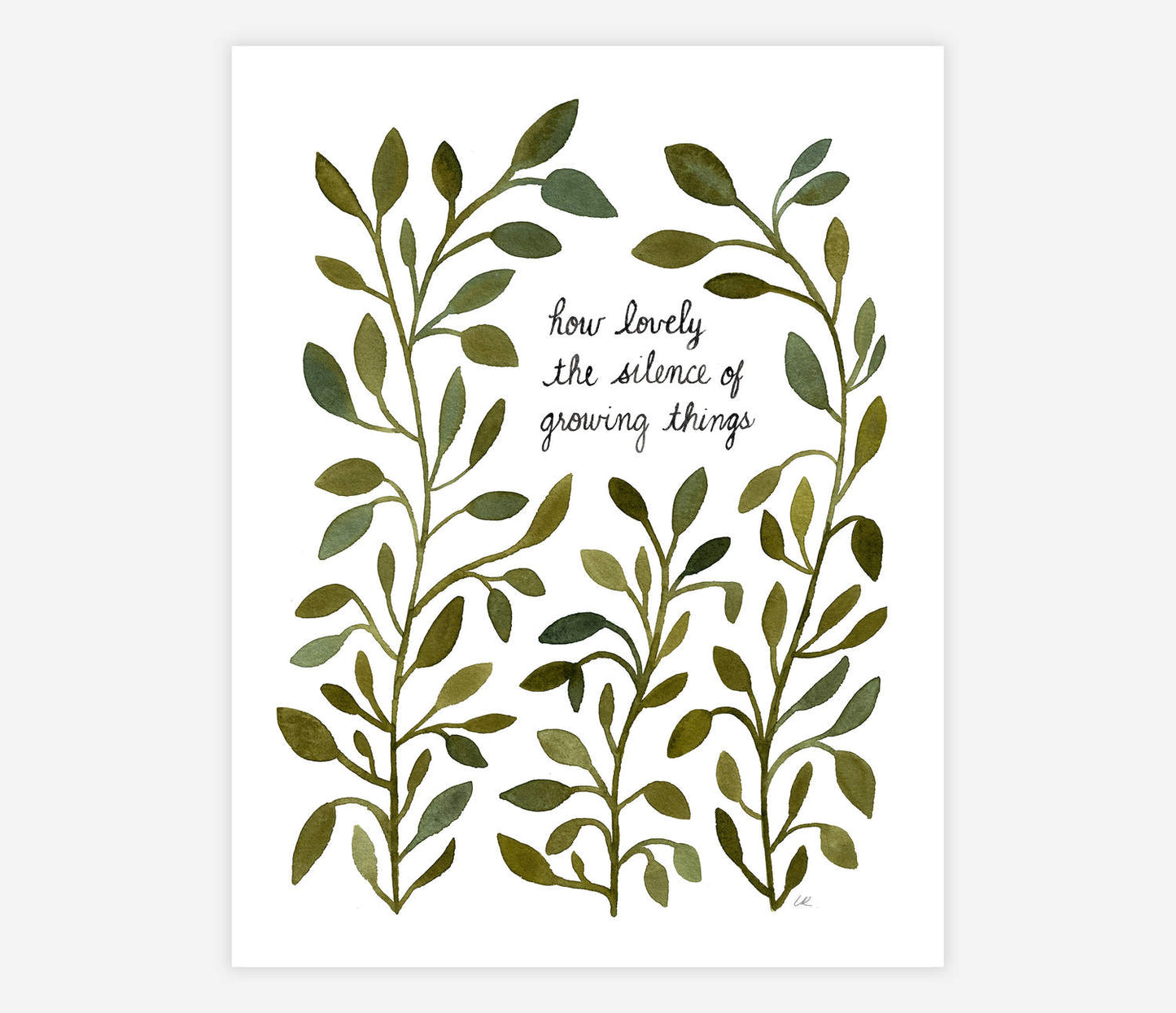 How Lovely The Silence Archival Art Print 8.5x11