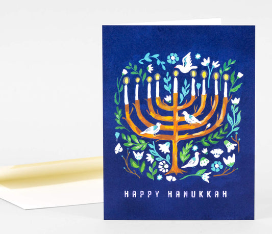 Woodland Menorah Card