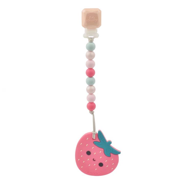 Strawberry Silicone Teether Set