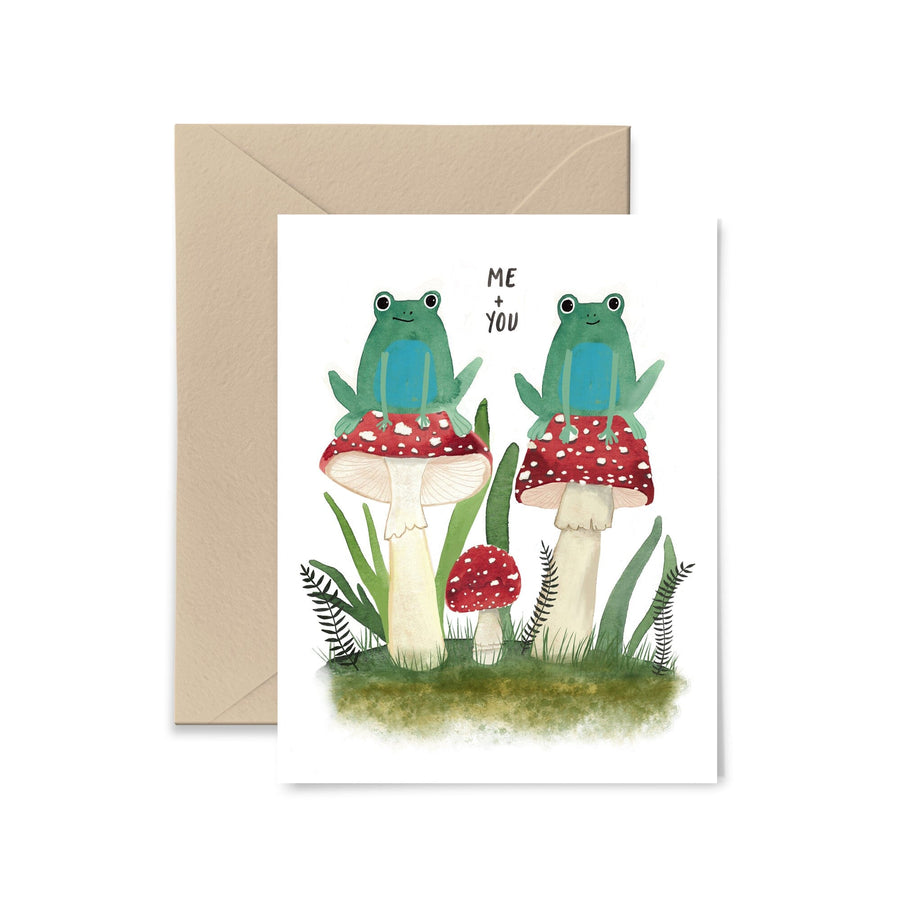 Me + You Frogs Card