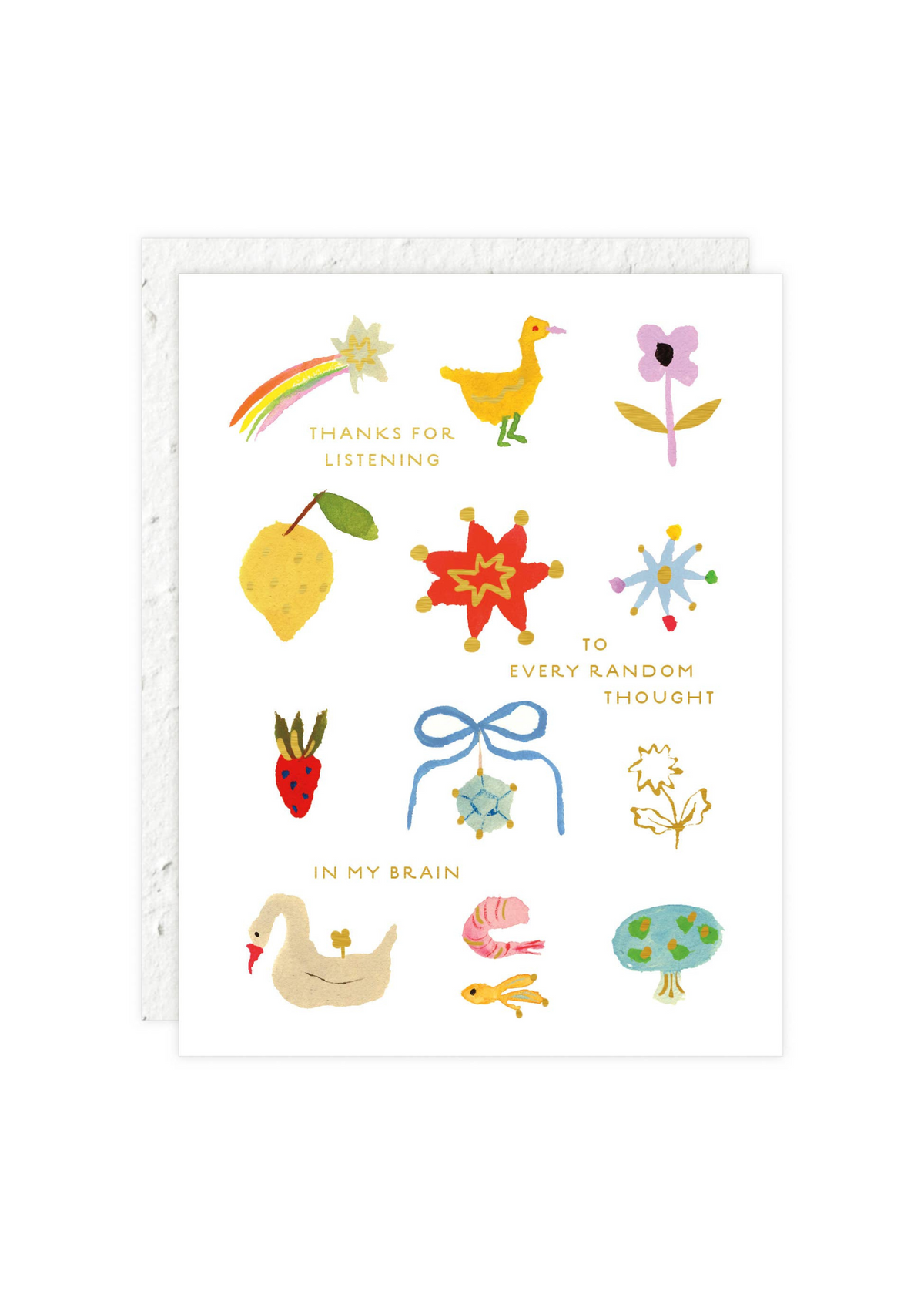 Random Thoughts Thank You Card