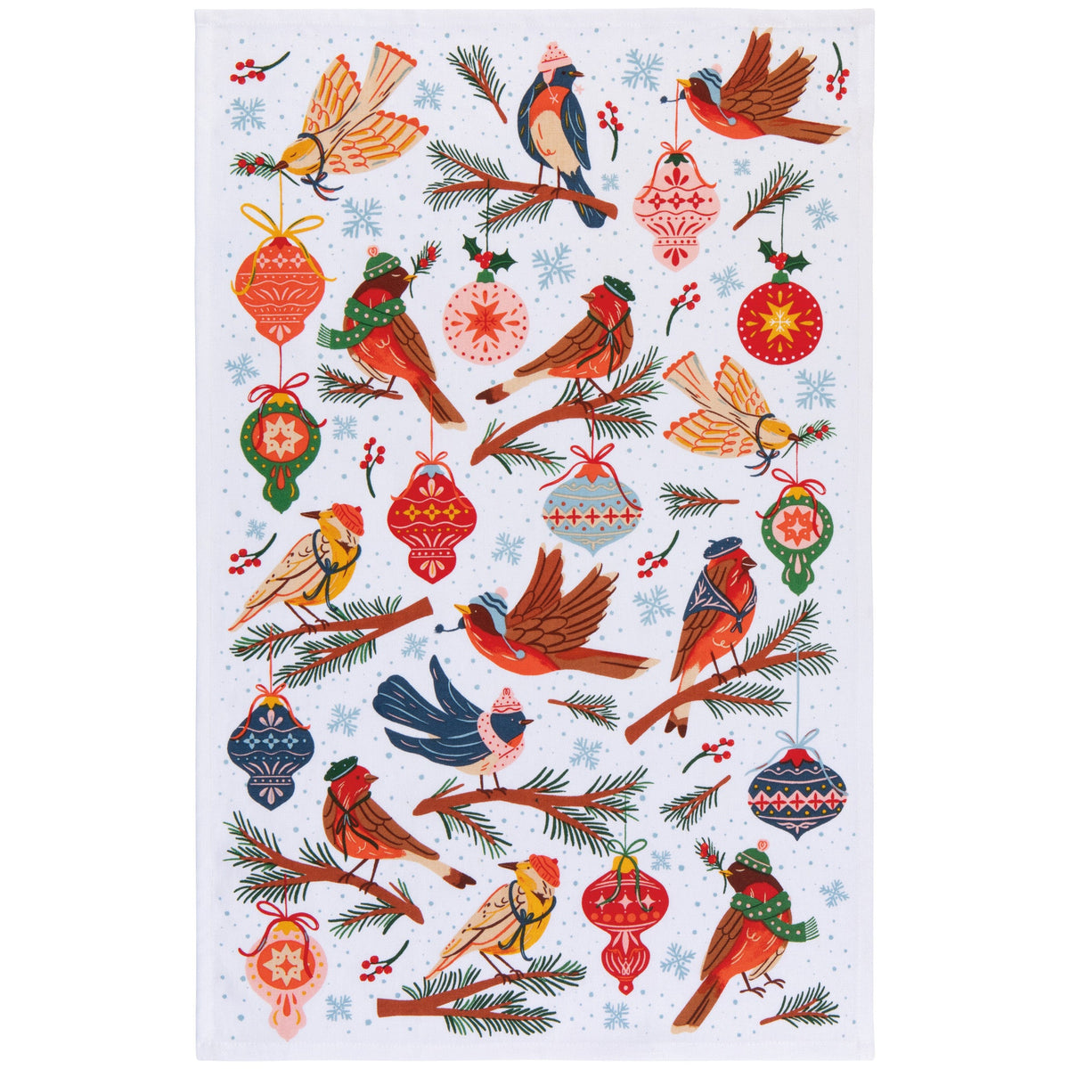Season's Tweetings Tea Towel