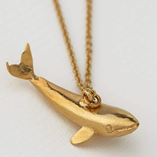 Baby Blue Whale Necklace