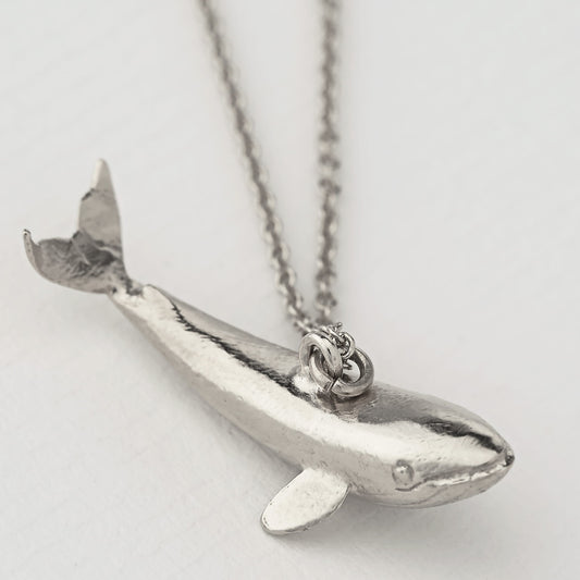 Baby Blue Whale Necklace