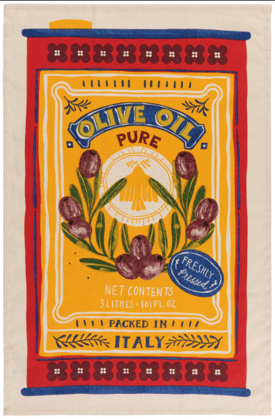 Olive Oil Tea Towel