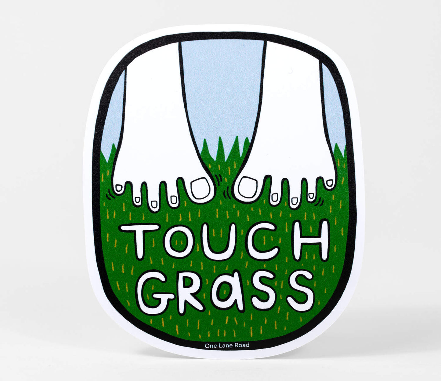Touch Grass Sticker