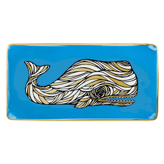 Patch NYC Whale Rectangle Porcelain Tray