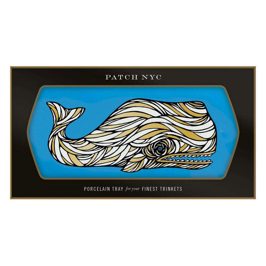 Patch NYC Whale Rectangle Porcelain Tray