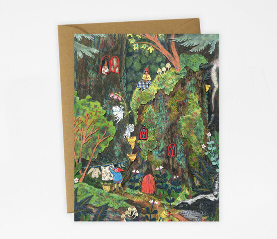 Gnome Home Greeting Card