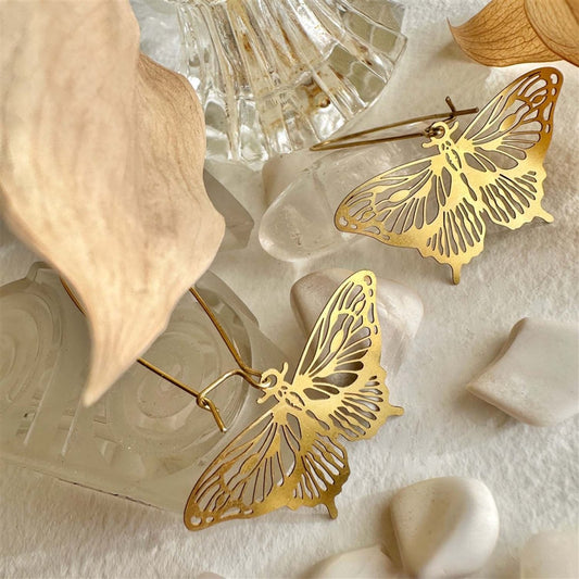 Swallowtail Butterfly Drop Earrings