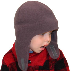 Child's Polartec Fleece Snowball Hat w/chinwrap (assorted colors)