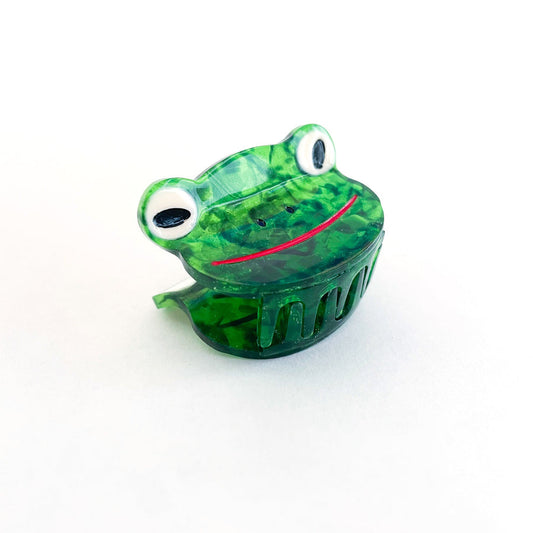 Mini Green Froggy Hair Claw
