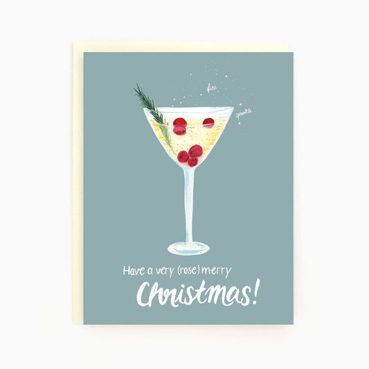 A Very (Rosé) Merry Christmas Card