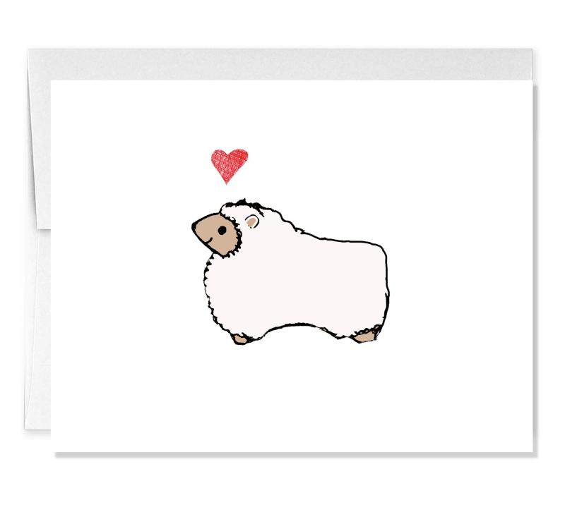 Sheepaca Love Card