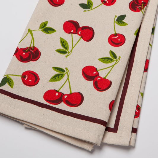 Cherries Tea Towel