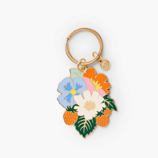 Strawberry Fields Enamel Keychain