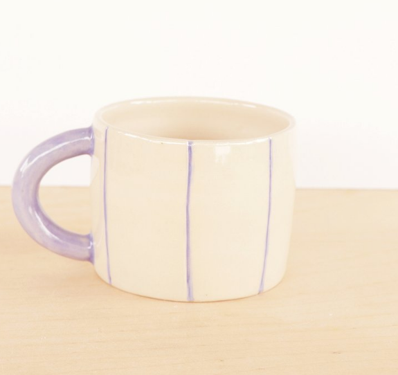 Handmade Striped Mug