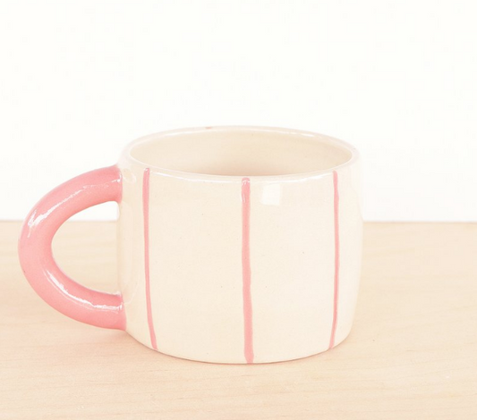 Handmade Striped Mug