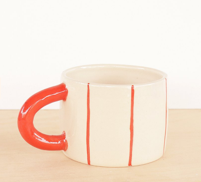 Handmade Striped Mug