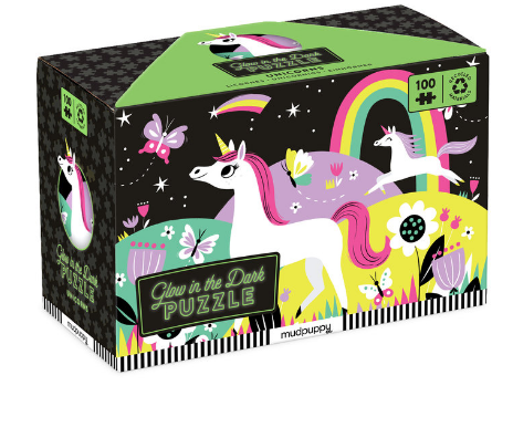 Unicorns 100 Piece Glow in the Dark Puzzle