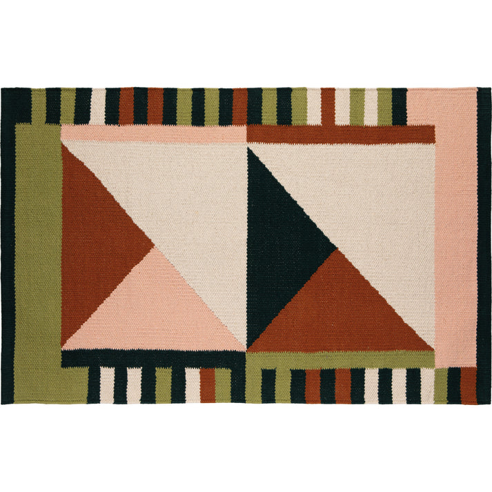 Oblique Woven Cotton Formation Rug