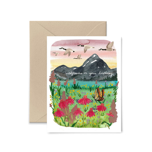 Wildflowers On Your Birthday Card