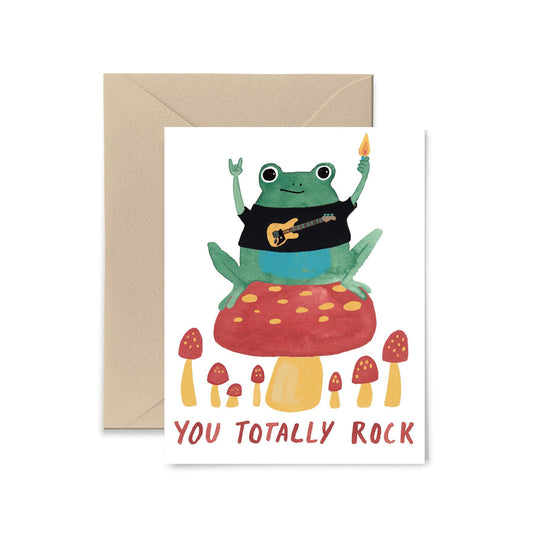 You Totally Rock Frog Card