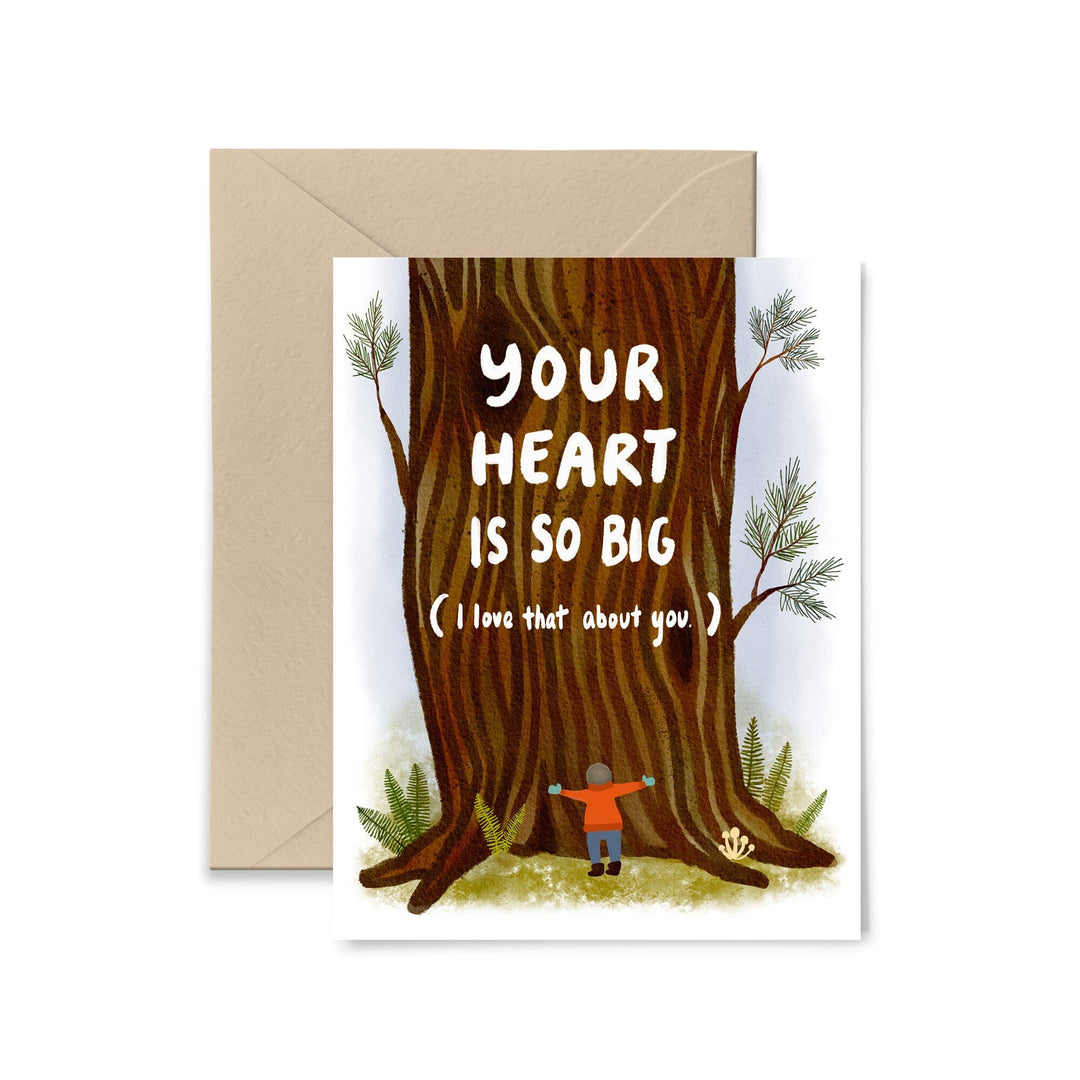 Your Heart Is So Big Greeting Card