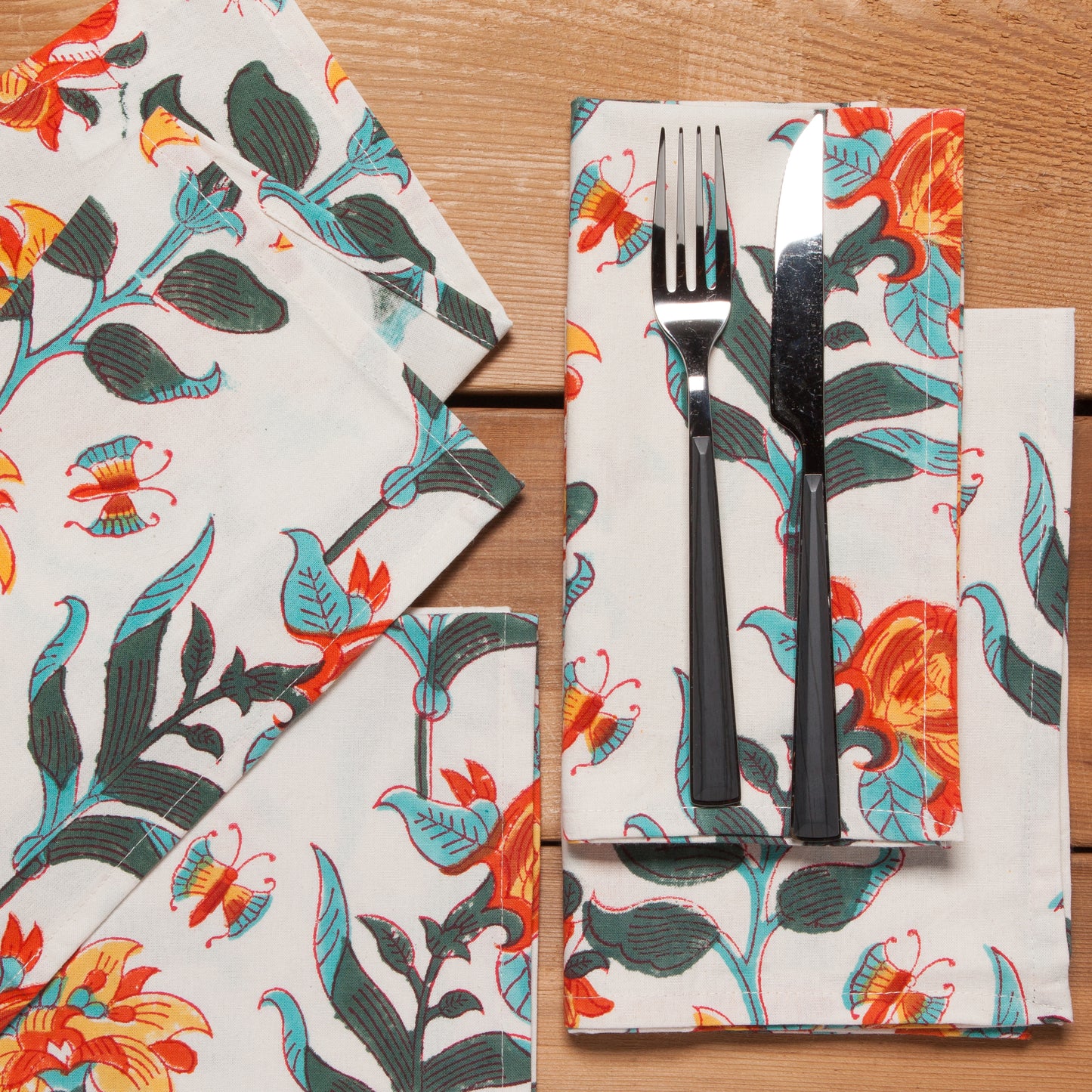 Marigold Block Print Napkins