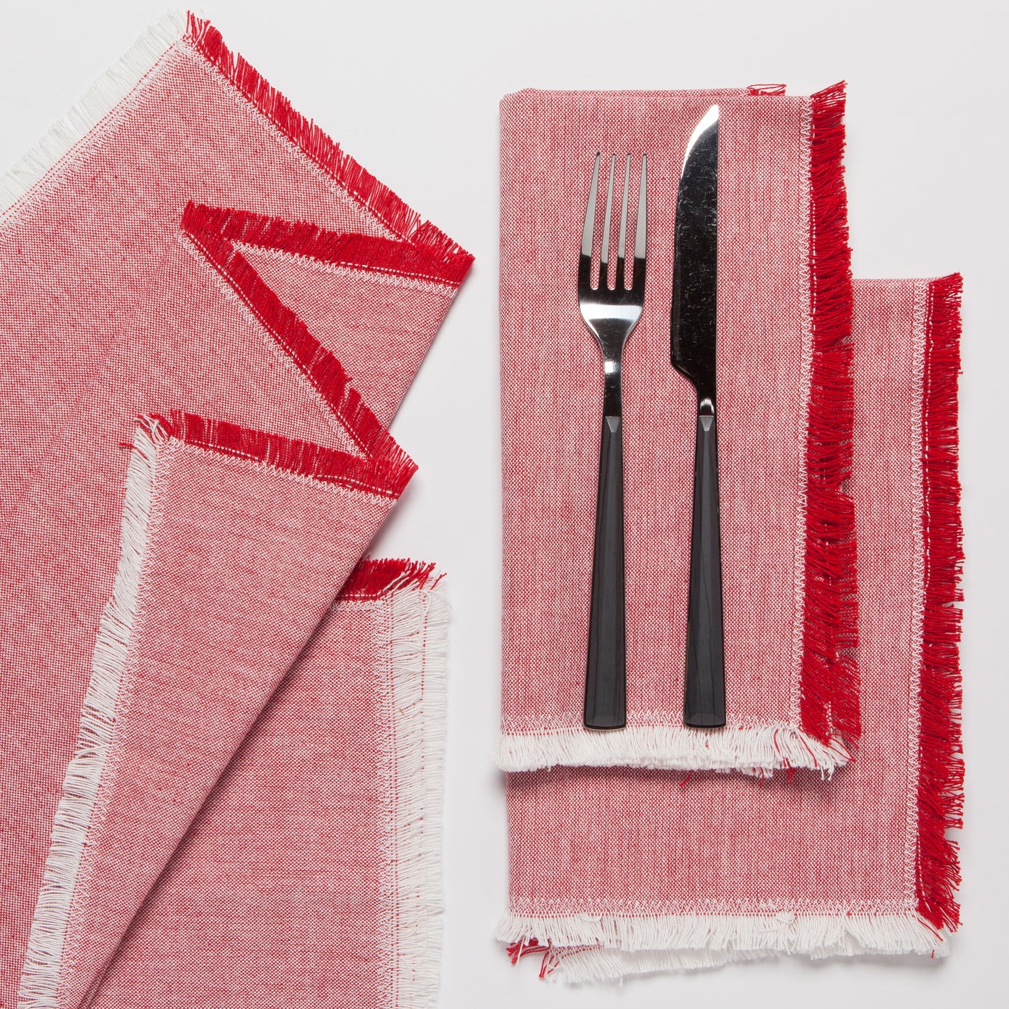 Chili Red Chambray Napkins