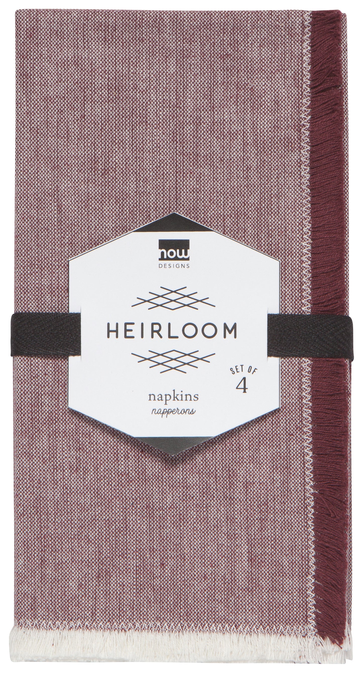 Wine Red Chambray Napkins