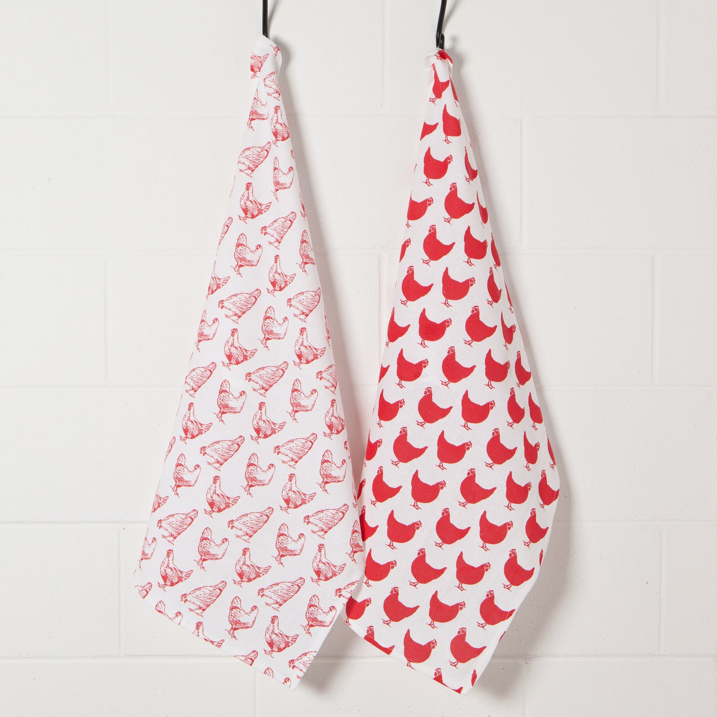 Chicken Floursack Tea Towel Set