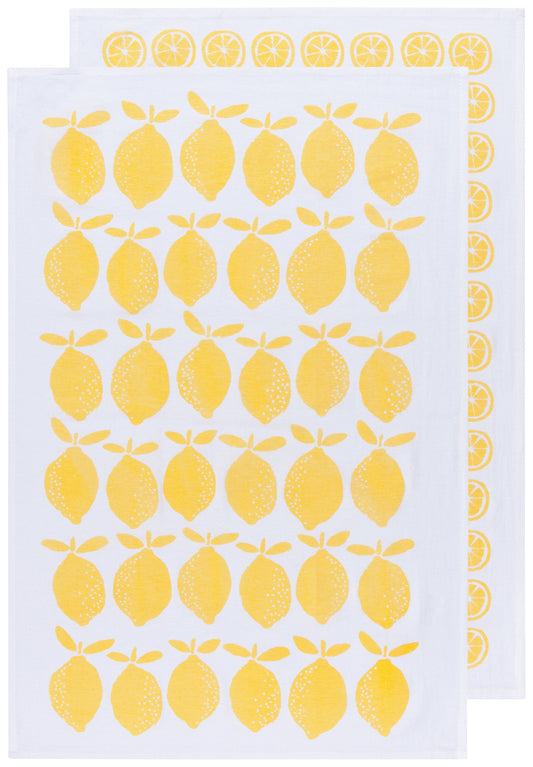 Lemon Floursack Tea Towel Set