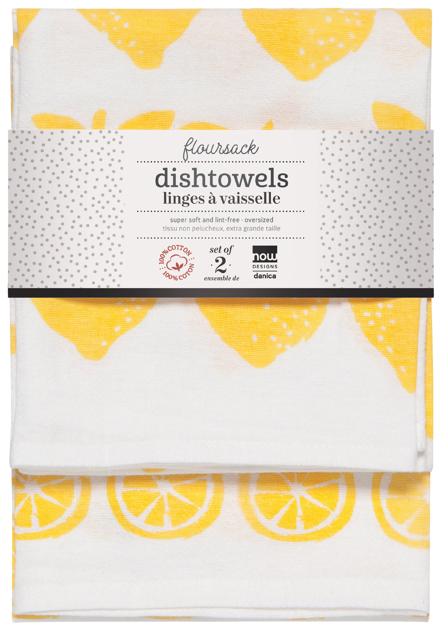 Lemon Floursack Tea Towel Set