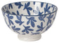 Blue Floral Stamped Bowl 4"