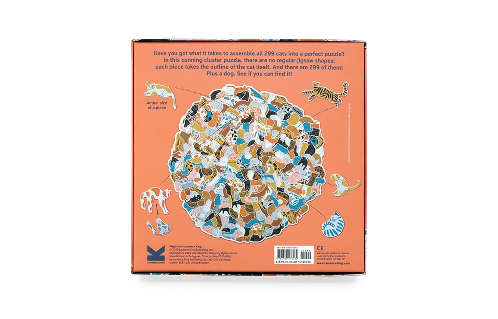299 Cats and a Dog 300 Piece Cluster Puzzle