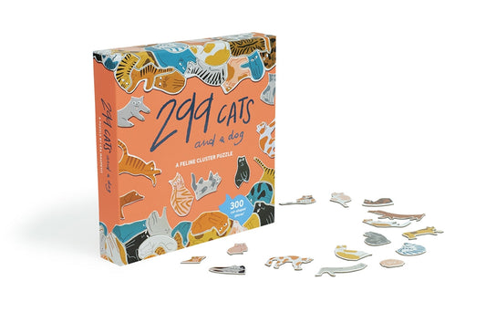 299 Cats and a Dog 300 Piece Cluster Puzzle