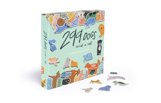 299 Dogs and a Cat 300 Piece Cluster Puzzle